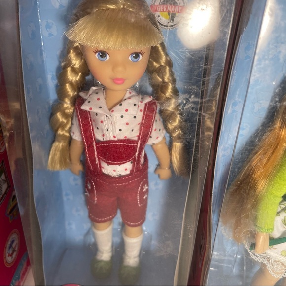 Three Madame Alexander Play Travel Friends Dolls 8" Germany Ireland France - Picture 3 of 11